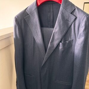 SUITSUPPLY Lazio 2 button US 40s Suit Wool cashmere blue 2 Piece, Unconstructed
